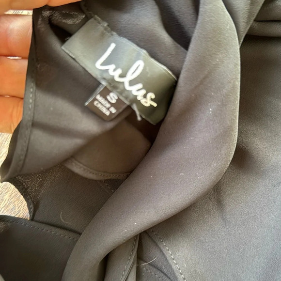 Lulus Elsie Black Long Sleeve Top size small - Picture 3 of 9